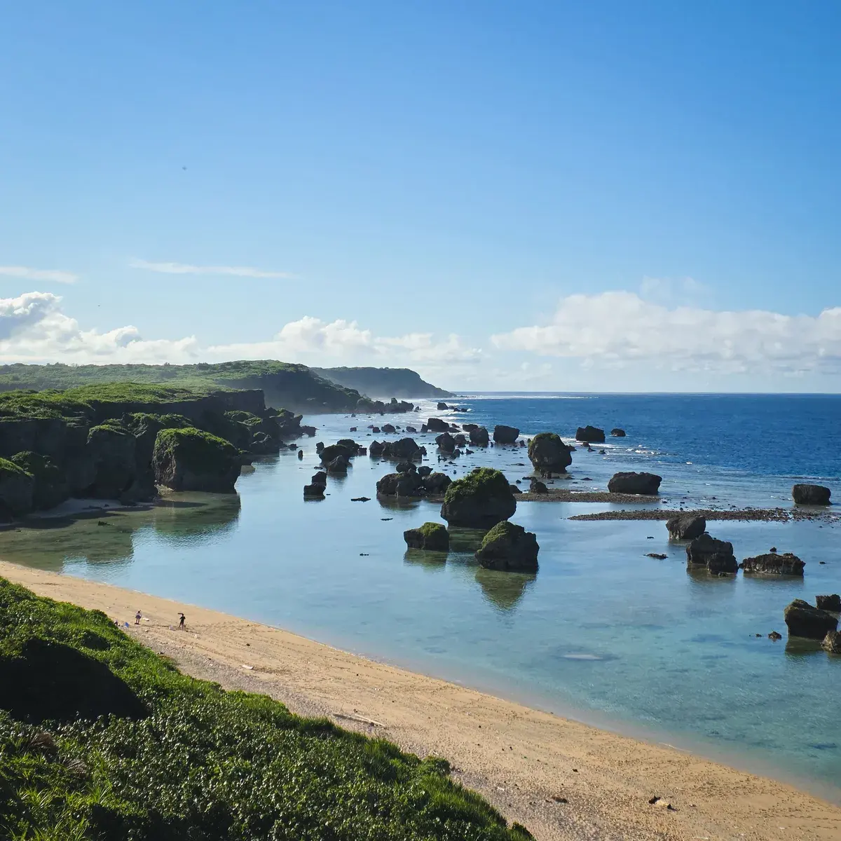 Miyakojima's rocky coastline in Okinawa